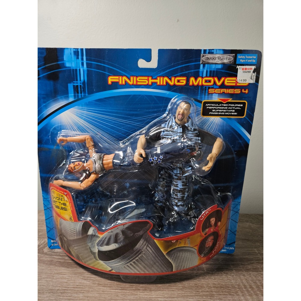 Jakks Pacific‎ WWF Finishing Moves Series 4 Bubba Ray Dudley & Lita Figure Set